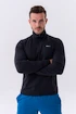 Pánská bunda Nebbia  Long sleeved w hoodie Sporty Zipper Jacket with side pockets “Control” 332 black M