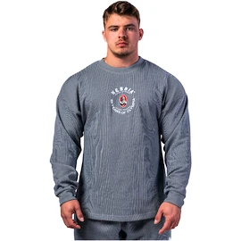 Pánská mikina Nebbia NEBBIA x OLYMPIA Oversized Pullover SIGNATURE 797 blue