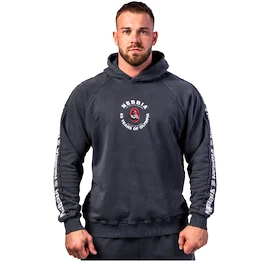 Pánská mikina Nebbia NEBBIA x OLYMPIA Washed Hoodie HERITAGE 793 black