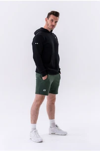 Pánská mikina Nebbia  Pull-over Hoodie with a Pouch Pocket 331 black