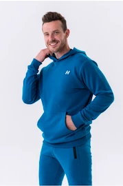 Pánská mikina Nebbia Pull-over Hoodie with a Pouch Pocket 331 blue