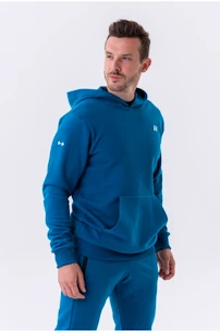 Pánská mikina Nebbia  Pull-over Hoodie with a Pouch Pocket 331 blue