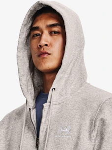 Pánská mikina Under Armour  Essential Fleece FZ Hood-GRY L