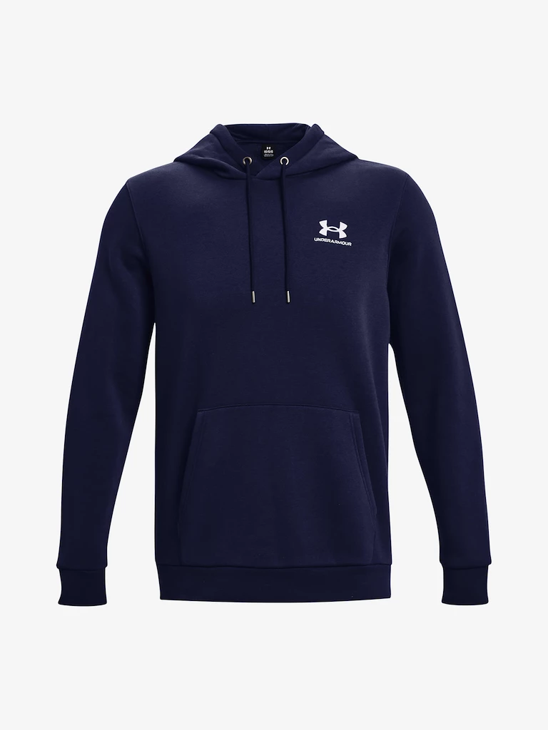 Pánská mikina Under Armour  Essential Fleece Hoodie-NVY
