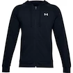 Pánská mikina Under Armour  Rival Cotton FZ Hoodie dark blue