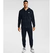 Pánská mikina Under Armour  Rival Cotton FZ Hoodie dark blue