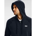 Pánská mikina Under Armour  Rival Cotton FZ Hoodie dark blue