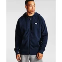Pánská mikina Under Armour  Rival Cotton FZ Hoodie dark blue