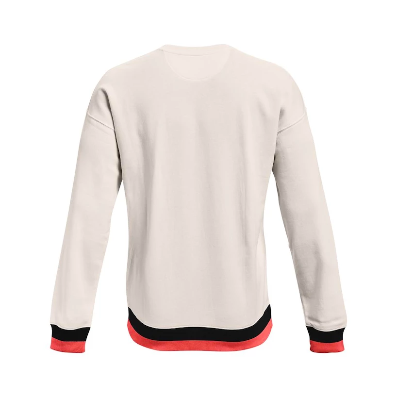 Pánská mikina Under Armour  RIVAL FLC ALMA MATER CREW white XL