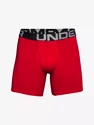 Pánské boxerky Under Armour  Charged Cotton 6in 3 Pack-RED