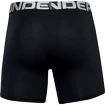 Pánské boxerky Under Armour  Charged Cotton 6in 3Pack Black