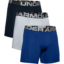 Pánské boxerky Under Armour Charged Cotton 6in 3Pack Blue