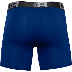 Pánské boxerky Under Armour  Charged Cotton 6in 3Pack Blue  S