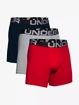 Pánské boxerky Under Armour  Charged Cotton 6in 3Pack Red