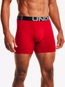 Pánské boxerky Under Armour  Charged Cotton 6in 3Pack Red