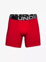 Pánské boxerky Under Armour  Charged Cotton 6in 3Pack Red