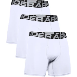 Pánské boxerky Under Armour  Charged Cotton 6in 3Pack White
