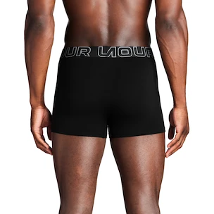 Pánské boxerky Under Armour Perf Cotton Solid 3in 3Pack Black