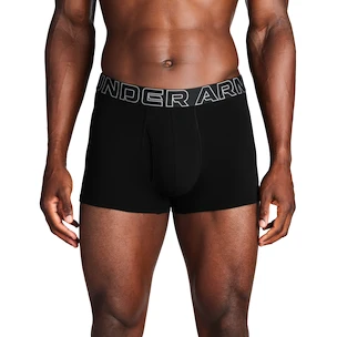 Pánské boxerky Under Armour Perf Cotton Solid 3in 3Pack Black