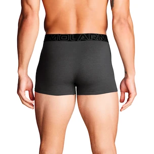 Pánské boxerky Under Armour Perf Cotton Solid 3in 3Pack Castlerock Heather
