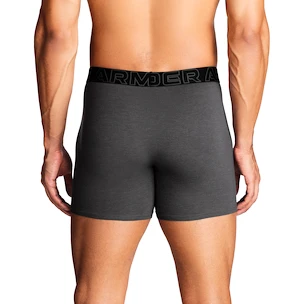 Pánské boxerky Under Armour Perf Cotton Solid 6in 3Pack Castlerock Heather