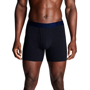 Pánské boxerky Under Armour Perf Cotton Solid 6in 3Pack Navy