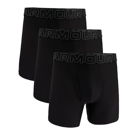 Pánské boxerky Under Armour Perf Tech Mesh Solid 6in 3Pack Black