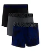 Pánské boxerky Under Armour Perf Tech Nov 3in 3Pack Blue