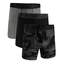 Pánské boxerky Under Armour Perf Tech Print 6in 3Pack Black