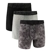 Pánské boxerky Under Armour Perf Tech Print 6in 3Pack Castlerock Heather