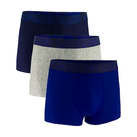 Pánské boxerky Under Armour Perf Tech Solid 3in 3Pack Royal