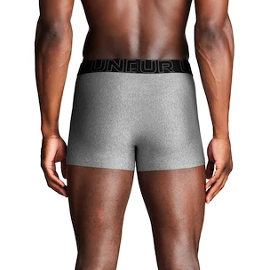 Pánské boxerky Under Armour Perf Tech Solid 3in 3Pack Steel Heather