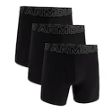 Pánské boxerky Under Armour Perf Tech Solid 6in 3Pack Black