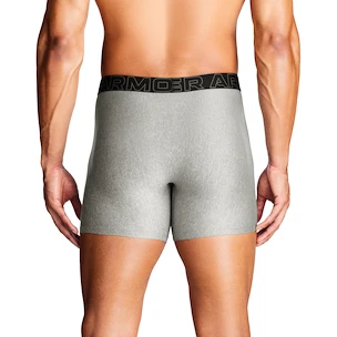 Pánské boxerky Under Armour Perf Tech Solid 6in 3Pack Steel Heather