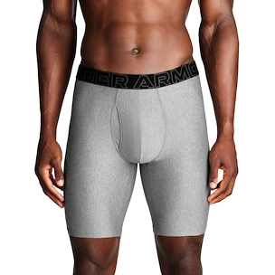 Pánské boxerky Under Armour Perf Tech Solid 9in 3Pack Steel Heather
