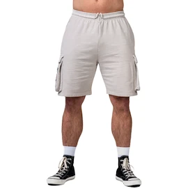 Pánské šortky Nebbia NEBBIA x OLYMPIA Washed Loose Fit Cargo Shorts LEGACY 787 light grey
