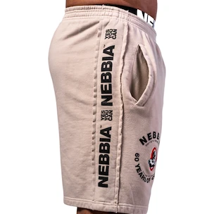 Pánské šortky Nebbia NEBBIA x OLYMPIA Washed Sweat Shorts LEGEND 786 light grey XL