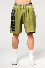 Pánské šortky Nebbia Washed-off Gym Sweatshorts NO BS 367 Light Green