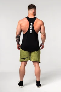Pánské šortky Nebbia  Washed-off Gym Sweatshorts NO BS 367 Light Green