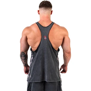 Pánské tílko Nebbia NEBBIA x OLYMPIA Washed Muscle Back Stringer GOLDEN AGE 791 black