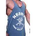Pánské tílko Nebbia NEBBIA x OLYMPIA Washed Muscle Back Stringer GOLDEN AGE 791 blue
