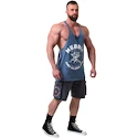 Pánské tílko Nebbia NEBBIA x OLYMPIA Washed Muscle Back Stringer GOLDEN AGE 791 blue