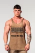 Pánské tílko Nebbia  Washed-off Oversized Stringer MAX OUT 359 Light Brown