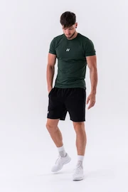 Pánské tričko Nebbia Classic T-shirt “Reset” 327 dark green