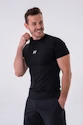 Pánské tričko Nebbia  Functional Slim-fit T-shirt 324 black