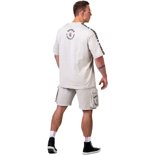Pánské tričko Nebbia NEBBIA x OLYMPIA Washed Oversized T-Shirt GOLDEN AGE 790 light grey