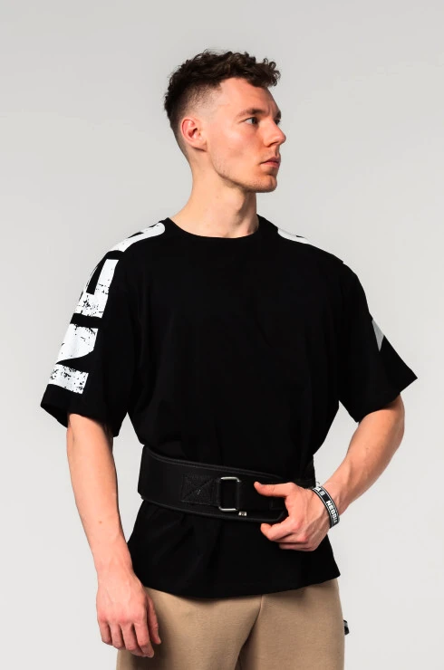 Pánské tričko Nebbia  Oversized T-shirt LIFTING CLUB Black