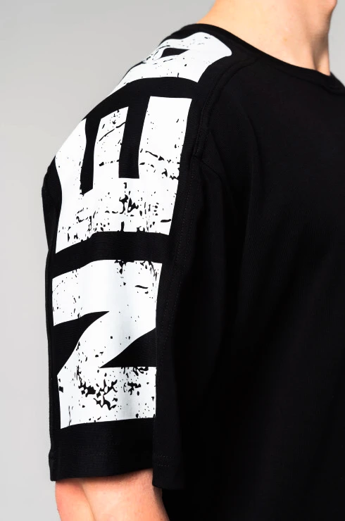 Pánské tričko Nebbia  Oversized T-shirt LIFTING CLUB Black