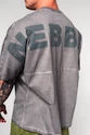Pánské tričko Nebbia  Washed-off Oversized Heavyweight Cotton T-shirt NO SHORTCUTS 369 Light Grey