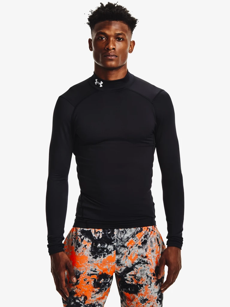 Pánské tričko Under Armour  Comp Mock-BLK